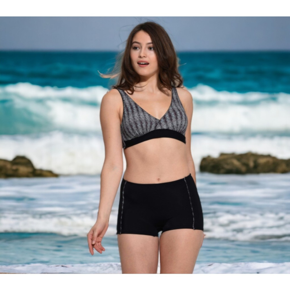 Shopiolog Kruvaze Desenli Şortlu Büyük Beden Bikini Bikini Fiyatı