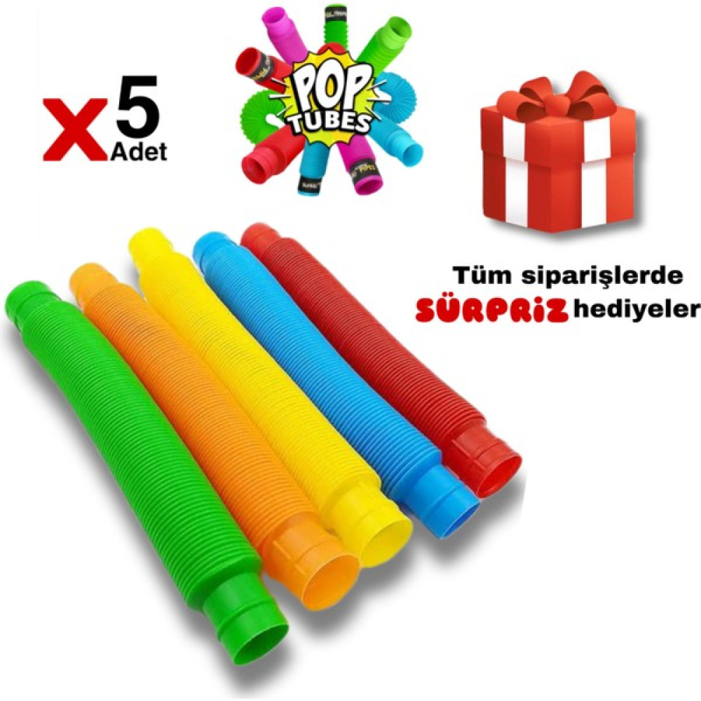 Shopist 5 Adet Pop Tube Duyusal Oyuncak Fidget Push Bubble Zihinsel Eğitici Oyuncak Popit Eğitici Oyuncak Fiyatı