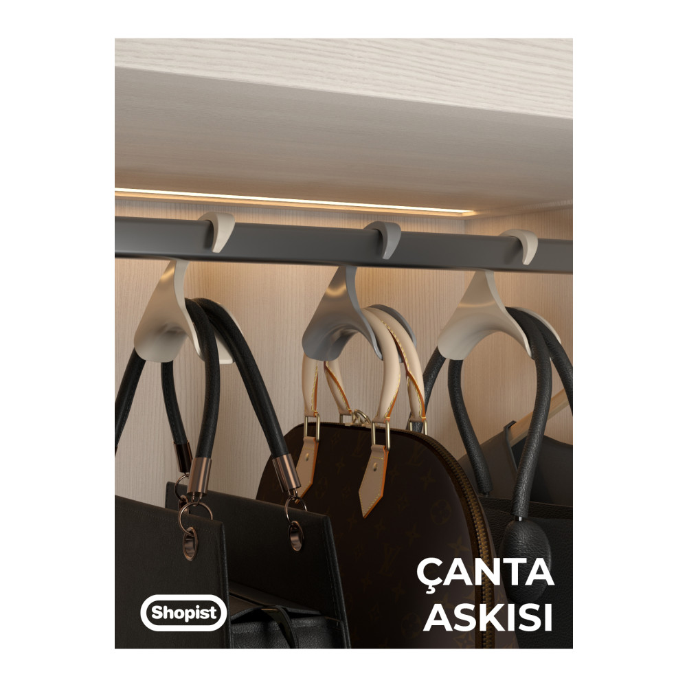 SHOPİST Çanta Askısı 6 Adet Premium Kalite Ev & Dekorasyon Aksesuarları Fiyatı
