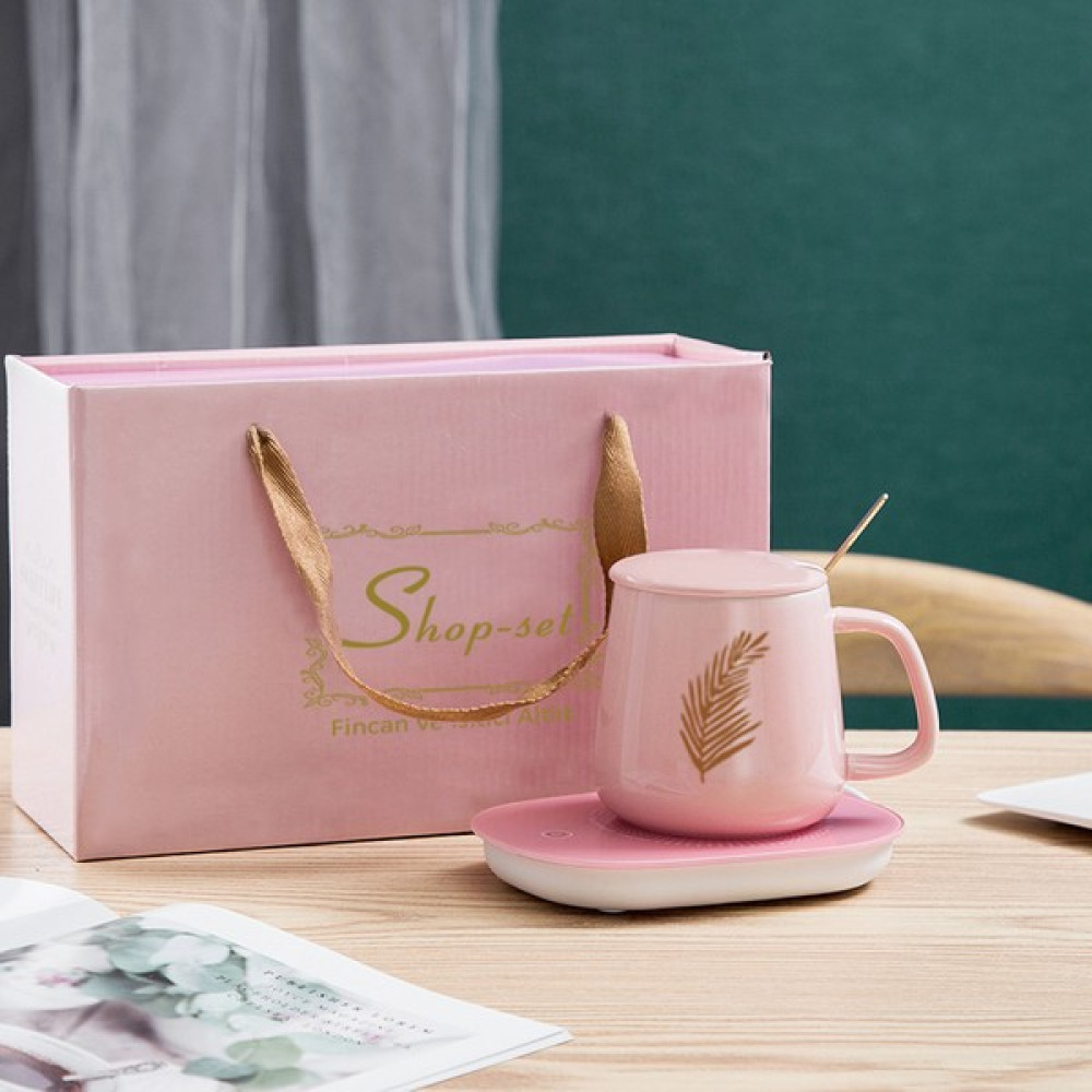 Shopset Usb’li Isı Sağlayıcılı Kupa Bardak (Pembe) Fincan / Bardak / Kahve Takımı Fiyatı
