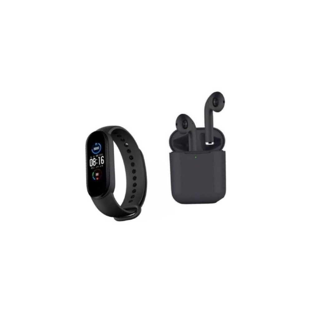Shopteknoloji M6 Akıllı Bileklik+Airpods I12 Bluetooth Kulaklık Siyah Süper Kombin Oto Boyaları Fiyatı