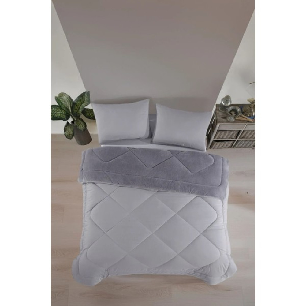 Shopyteks Çift Kişilik Gri Welsoft Uyku Seti Çift Taraflı 195 x 215 Diğer Fiyatı