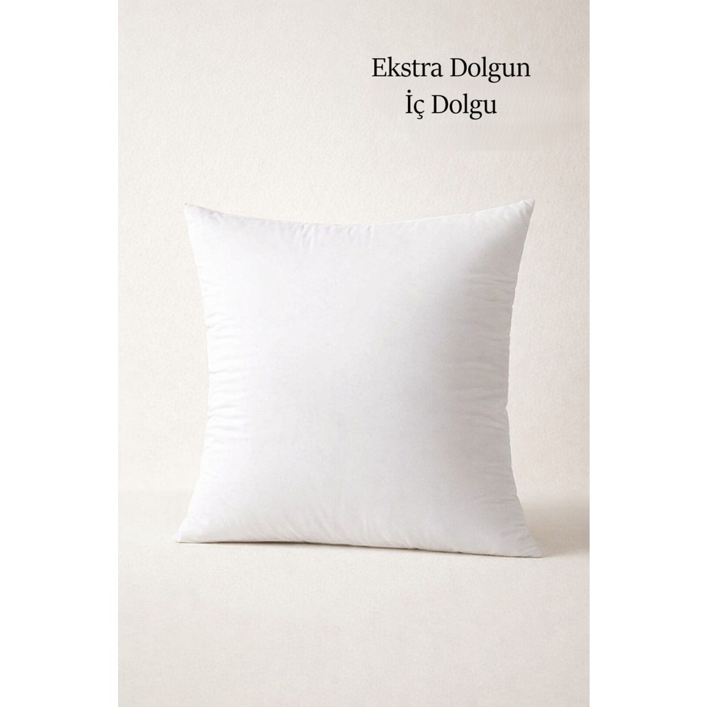 Shopyteks Kare Tekli 42X42 Kırlent Iç Yastığı %100 Silikon Dolgu 400GR Dolgun ve Formunu Koruyan Iç Dolgu - 42 x 42 cm - Beyaz Kırlent / Mobilya Yastığı Fiyatı