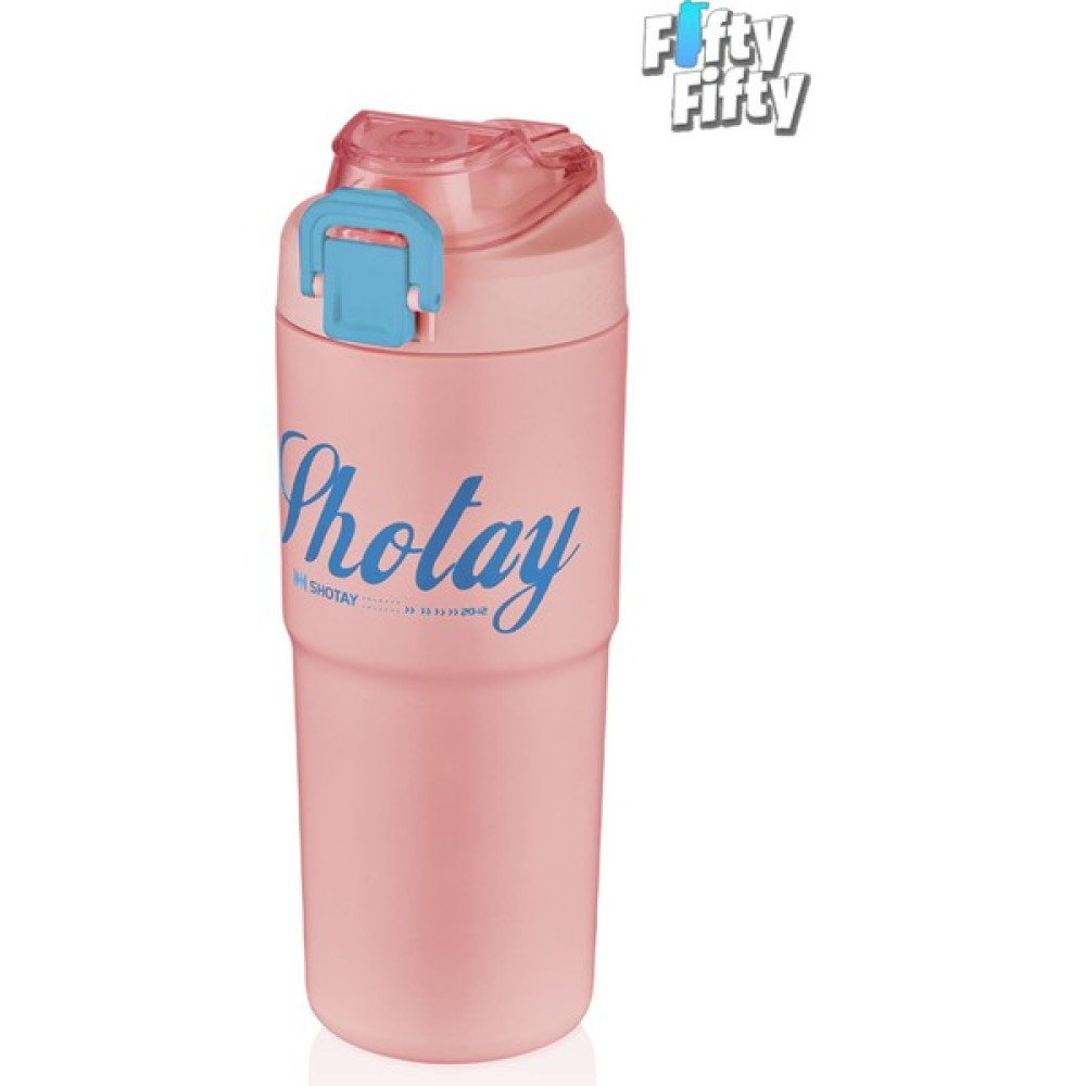 Shotay 750 ml Tek Kapak Çift Kullanım Pipetli/rahat Içim Çelik Su Matarası - Pembe Suluk Fiyatı