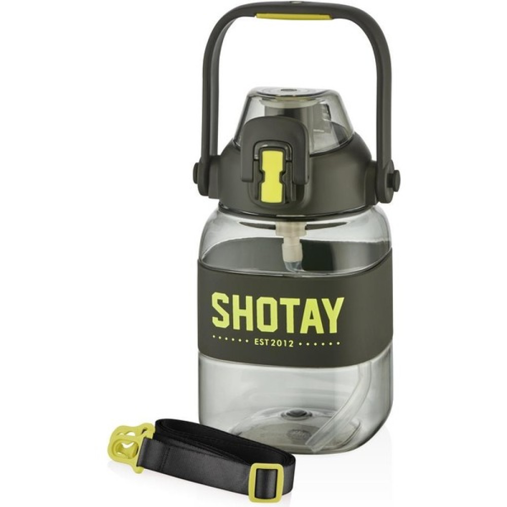 Shotay Ribbon Grib Su Matarası Tritan Siyah 1000ML - 1 L Oto Boyaları Fiyatı