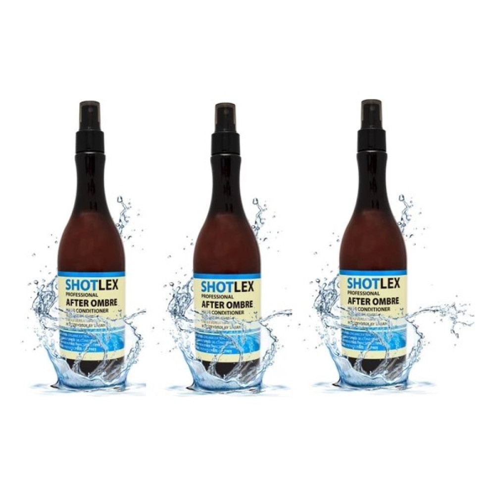 Shotlex 3 Adet Mavi Fön Suyu 375 ml Professional Hair Conditioner Saç Bakım Maskeleri & Serumlar & Spreyler Fiyatı