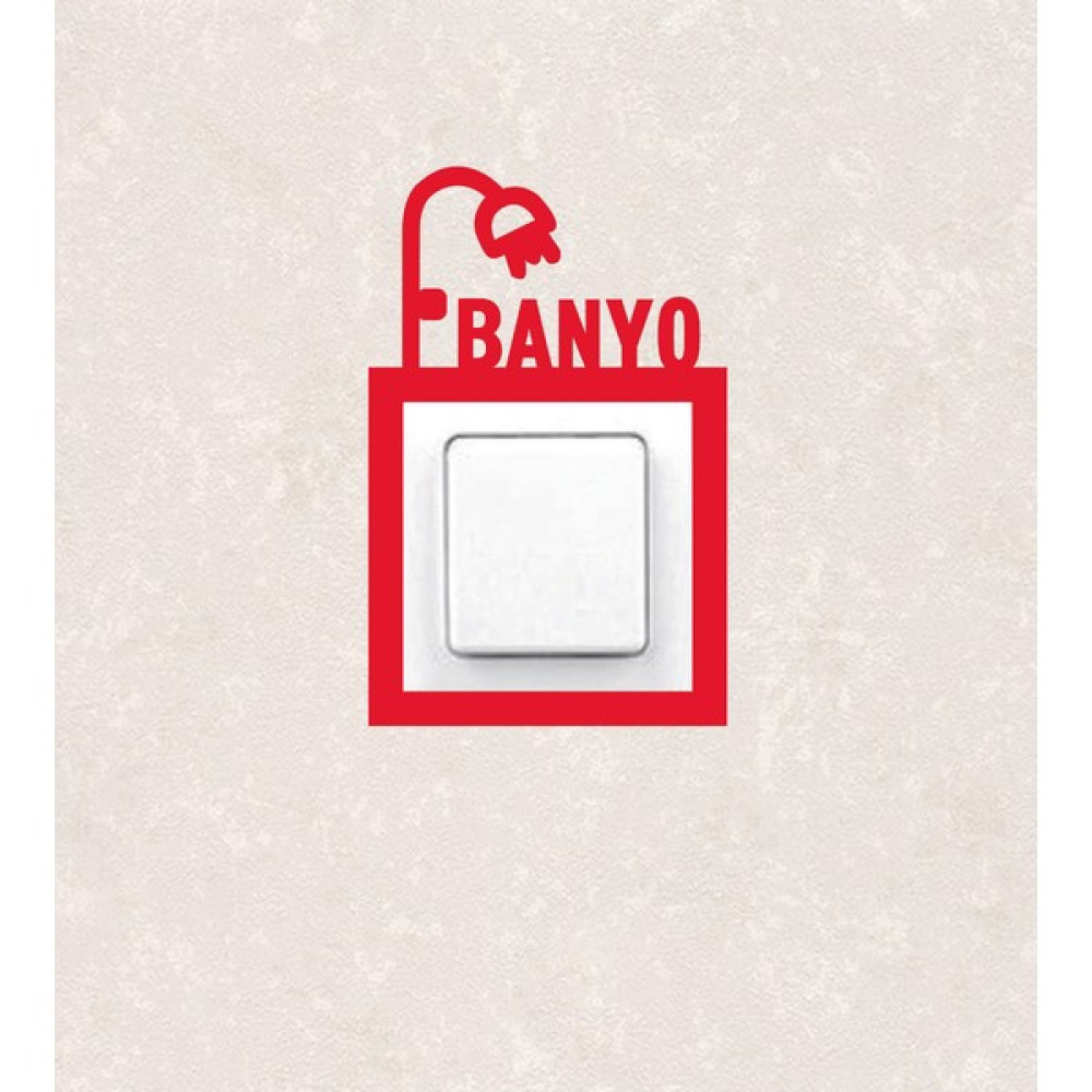 Show Bazaar Ahşap Anahtar Priz Çerçevesi Tekli Banyo Kırımızı Ev & Dekorasyon Aksesuarları Fiyatı