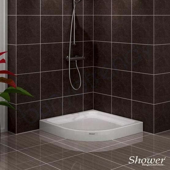 Shower 110x110 cm Oval Monoblok Duş Teknesi Duşakabin Fiyatı