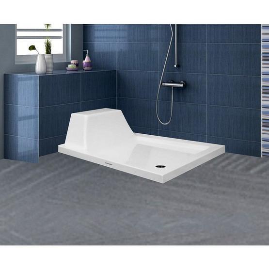 Shower Agron Dikdörtgen Flat Oturmalı 70x140 cm Duş Teknesi
