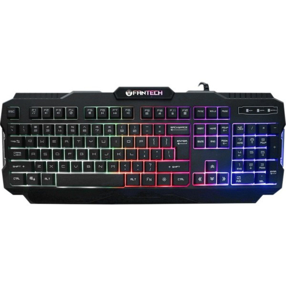 Shuai Yan Fantech K511 Oyun Klavyesi LED Ingilizce Klavye Gökkuşağı Arka Işık 19 Düğmeler 104 Tuşları Lol Cs Pubg Için Ergonomi Oyun Klavyesi (Yurt... Oyuncu Klavyesi Fiyatı