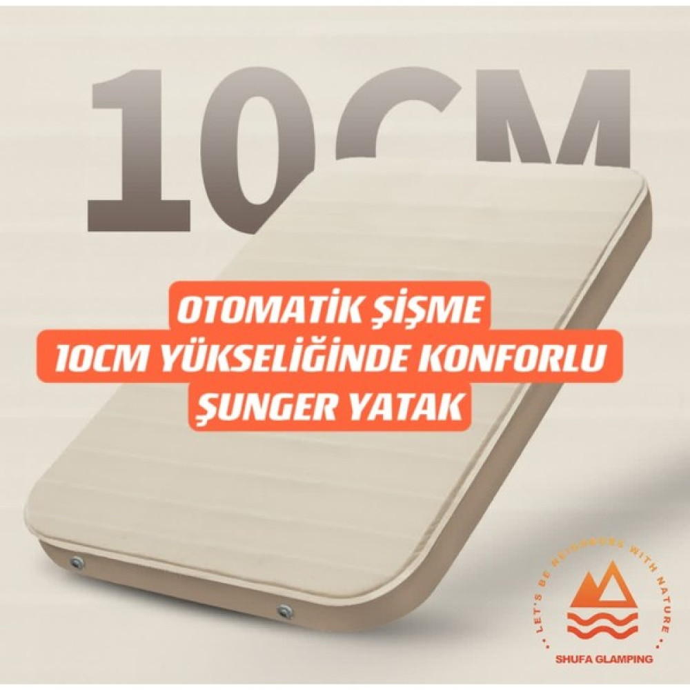 Shufa - Sünger Otomatik Şişme Yatak 10CM Yüksekliğinde Şişme Yatak Fiyatı