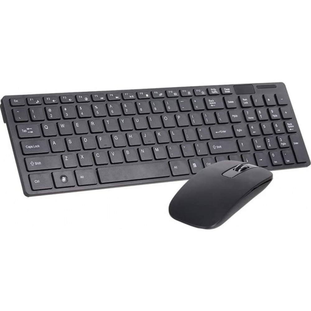 Shujı Kablosuz Klavye Fare Combo 2.4ghz Kablosuz Klavye 1600DPI Optik Fare Ev Ofis Paylaşımı Için 1 USB Alıcı, Siyah(Yurt Dışından) - Siyah Klavye - Mouse Fiyatı