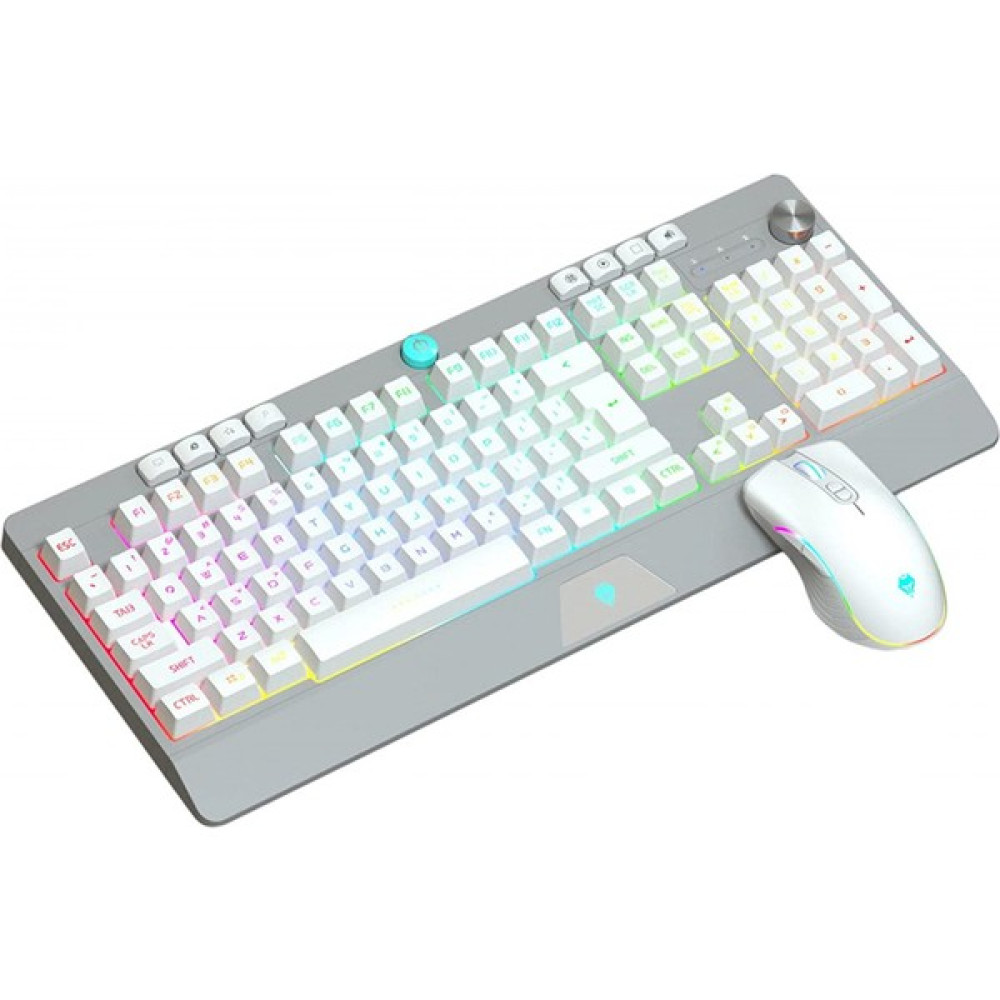 Shuji Oyun Klavyesi ve Fare Seti Ayarlanabilir Klavye Mouse Combo Oyuncular Için Win7/win8 - Beyaz(Yurt Dışından) - Beyaz Klavye - Mouse Fiyatı
