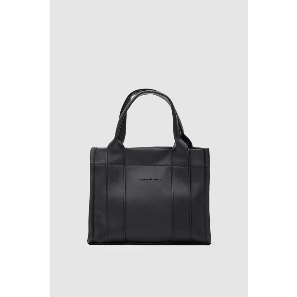 Shule Bags Suni Deri Tote Bag Bonnie Siyah Ayakkabılar ve Çantalar Fiyatı