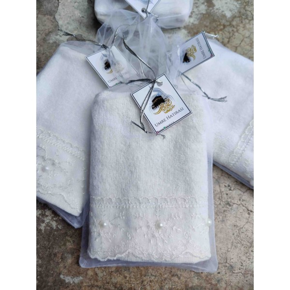 Shumina 12 Adet Dantelli Hediyelik Tül Keseli Ekru Renk Mutfak Havlusu 30×50 cm - 30 x 50 cm El / Yüz Havlusu Fiyatı