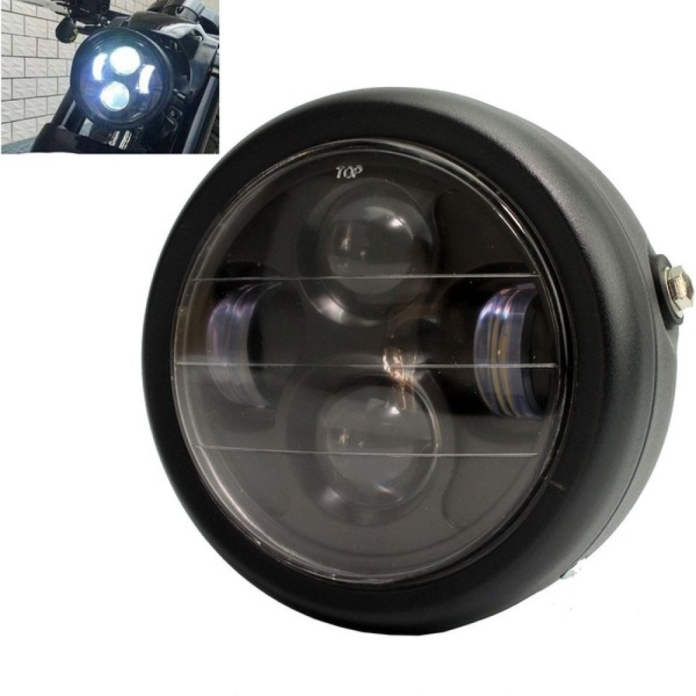 Shun Genel Motosiklet LED Farlar Kahve Dükkanı Yarış Farları (Yurt Dışından) - Siyah Motorsiklet Lambaları Fiyatı