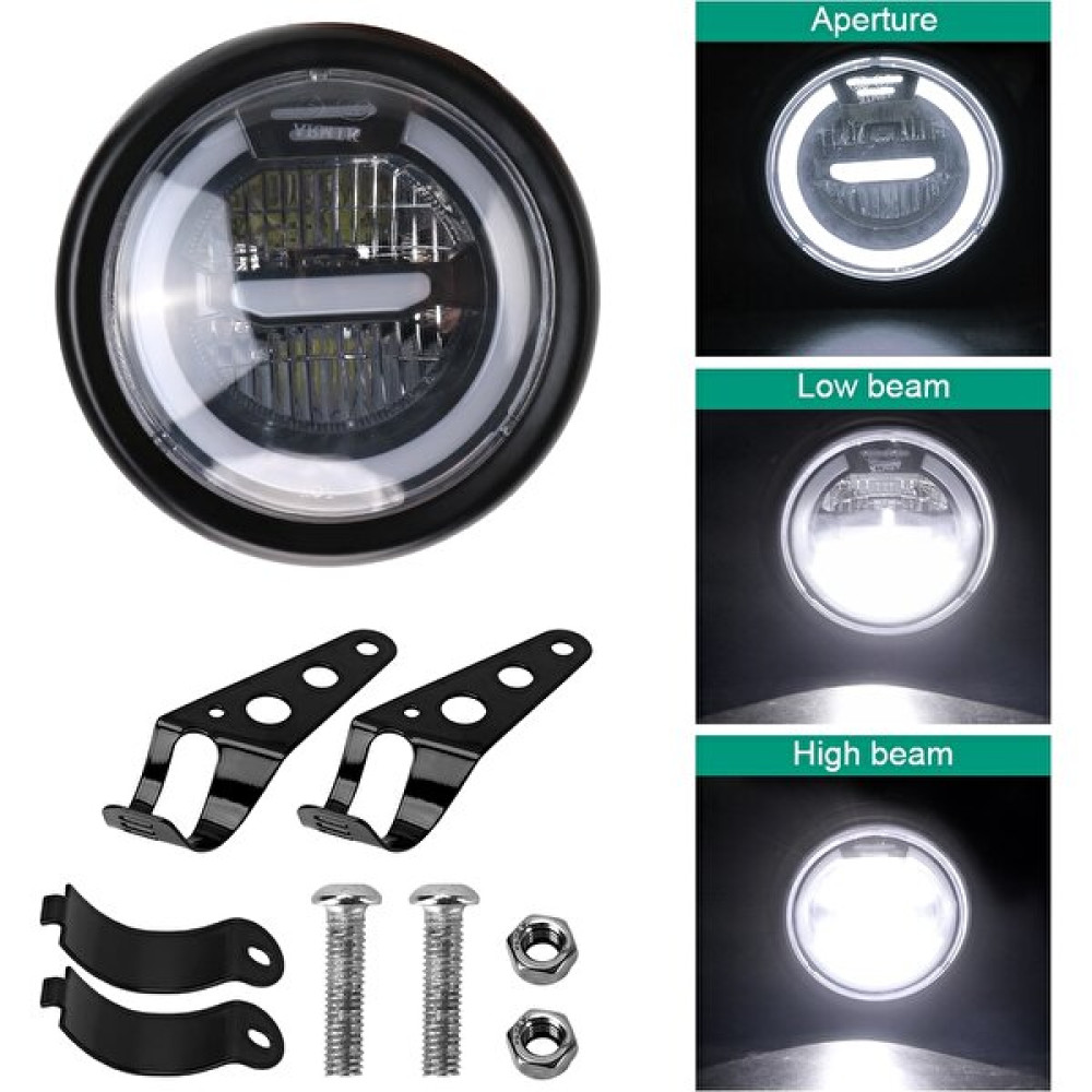 Shun Retro LED Far Motosiklet Uzun ve Kısa Far Far (Yurt Dışından) - Beyaz Motorsiklet Lambaları Fiyatı