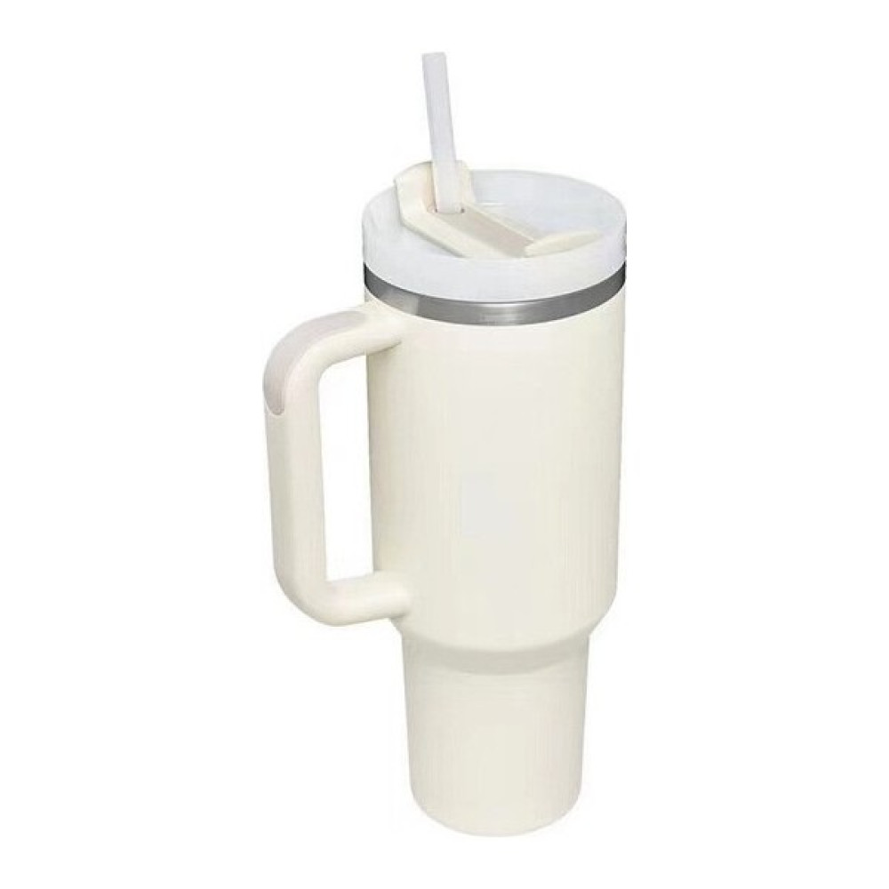 Shun Shop 40OZ Sapır Kupa 314 Paslanmaz Çelik Vakum Çift Katmanlı Taşınabilir Termos (Yurt Dışından) - 1,2 lt - Krem Oto Boyaları Fiyatı