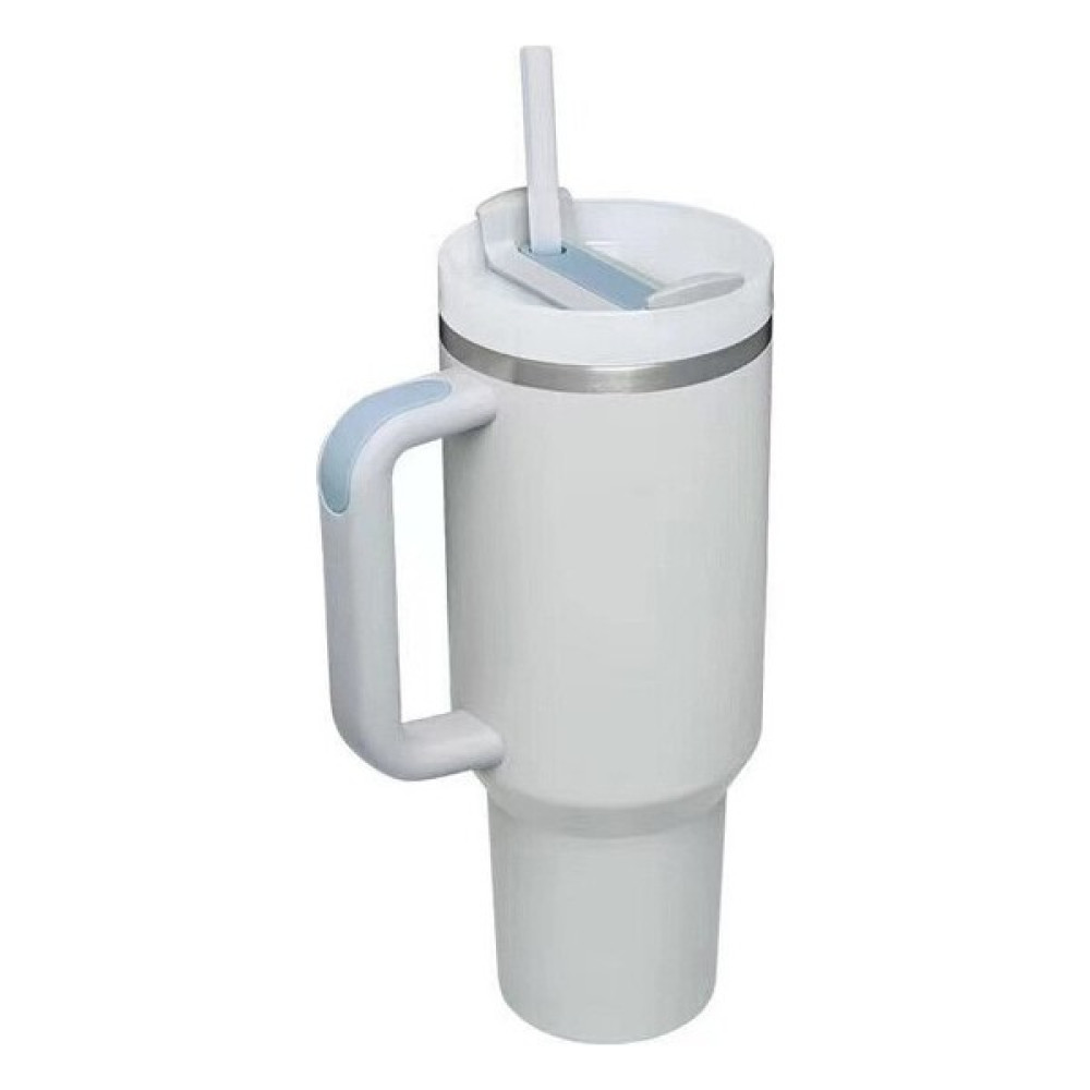 Shun Shop 40OZ Sapır Kupa 314 Paslanmaz Çelik Vakum Çift Katmanlı Taşınabilir Termos (Yurt Dışından) - Açık Gri - 1,2 lt Oto Boyaları Fiyatı