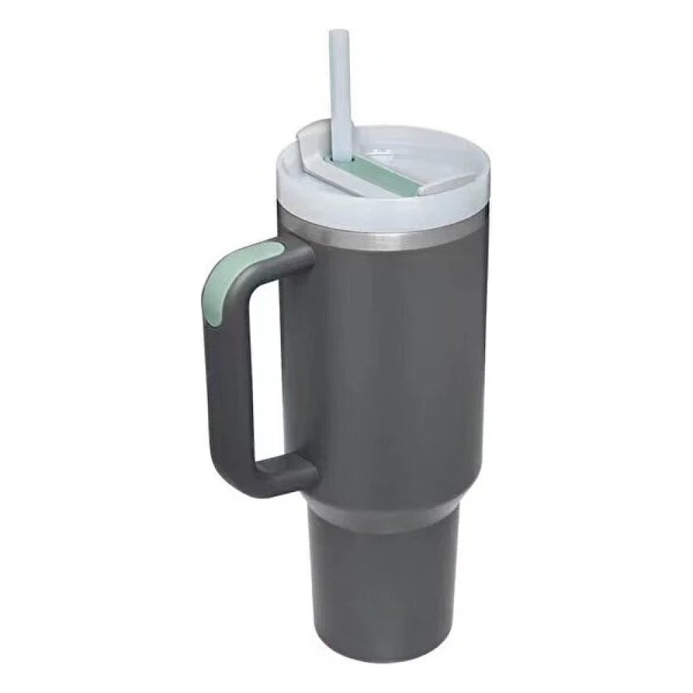 Shun Shop 40OZ Sapır Kupa 314 Paslanmaz Çelik Vakum Çift Katmanlı Taşınabilir Termos (Yurt Dışından) - Koyu Gri - 1,2 lt Oto Boyaları Fiyatı