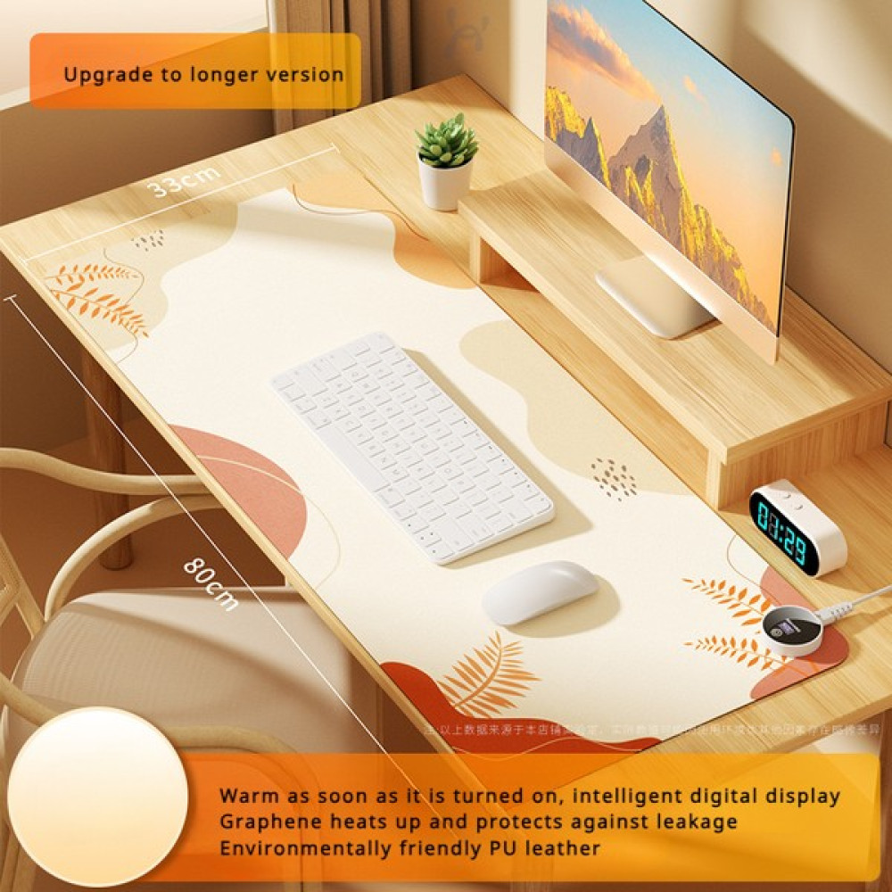 Shun Shop Büyük Isıtmalı Mouse Pad Ofis Yazma Masaüstü Bilgisayar Klavyesi Elektrikli El Isıtıcı Masa Pedi (Yurt Dışından) - Beyaz Mouse Pad Fiyatı