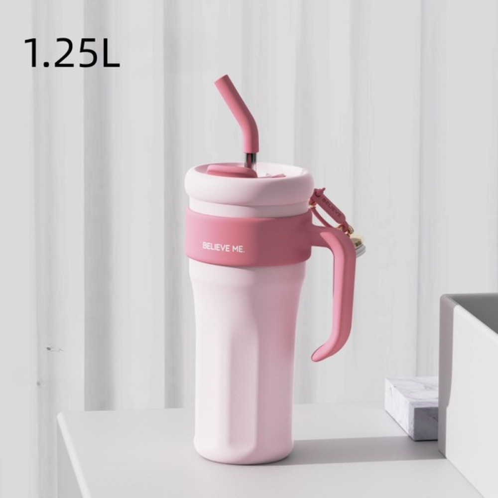 Shun Shop Düz Renk Amerikan Termos Bardak 316 Paslanmaz Çelik Büyük Kapasiteli Kahve Fincanı Ev Ofis Araba Damlatmaz Kulplu Bardak (Yurt Dışından) Kamp Mutfağı Fiyatı
