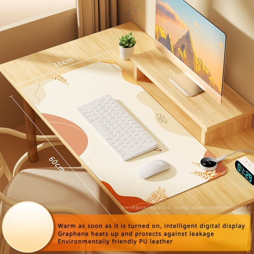 Shun Shop Isıtmalı Mouse Pad Ofis Yazma Masaüstü Bilgisayar Klavyesi Elektrikli El Isıtıcı Masa Pedi (Yurt Dışından) - Beyaz Mouse Pad Fiyatı