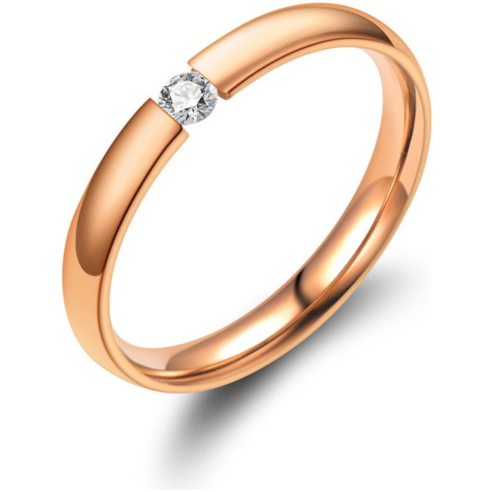 Shuny Titanyum Çelik Yüzük (Yurt Dışından) - Rose Gold - 9 Yüzükler Fiyatı