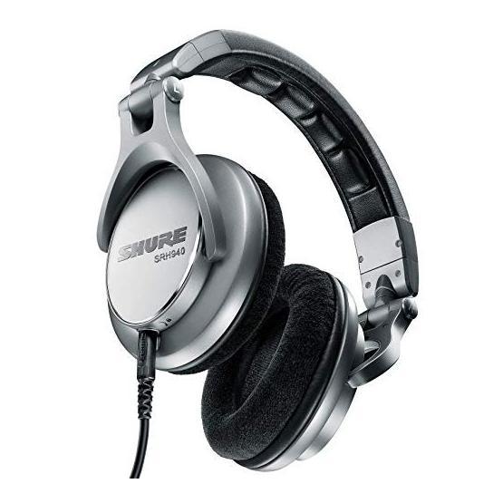 Shure SRH940 Siyah Gümüş Headphone Saç Bandı Kulaklık