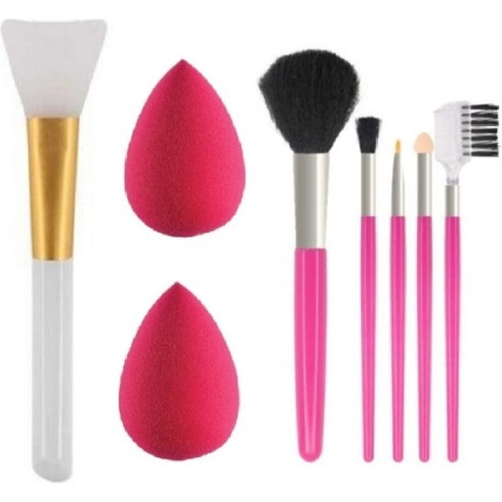 Shushu 3 Lü Set 2 Li Sünger+Maske Fırçası+5li Fırça Seti Set Makyaj Fırça ve Aksesuarları Fiyatı