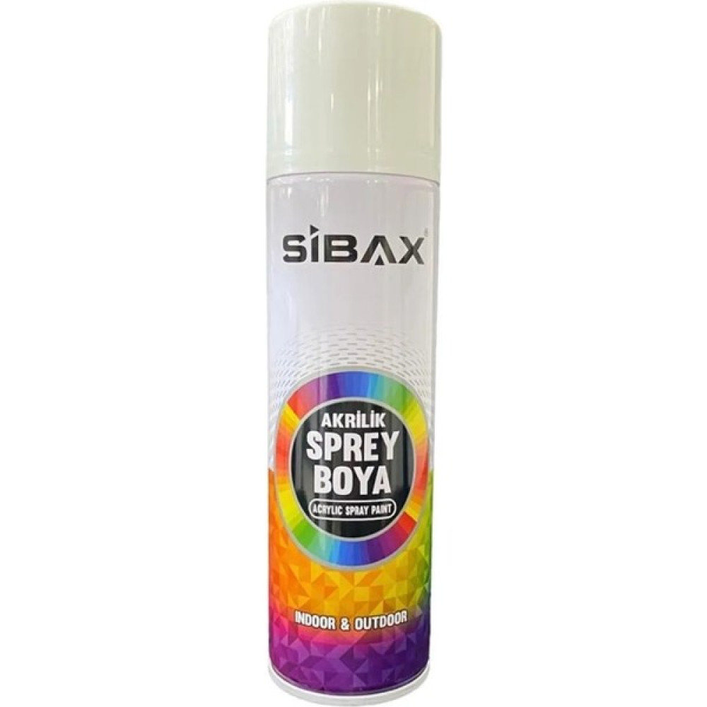 Sibax Akrilik Sprey Boya Ral 9010 Parlak Beyaz 250 ml Boya Malzemeleri Fiyatı