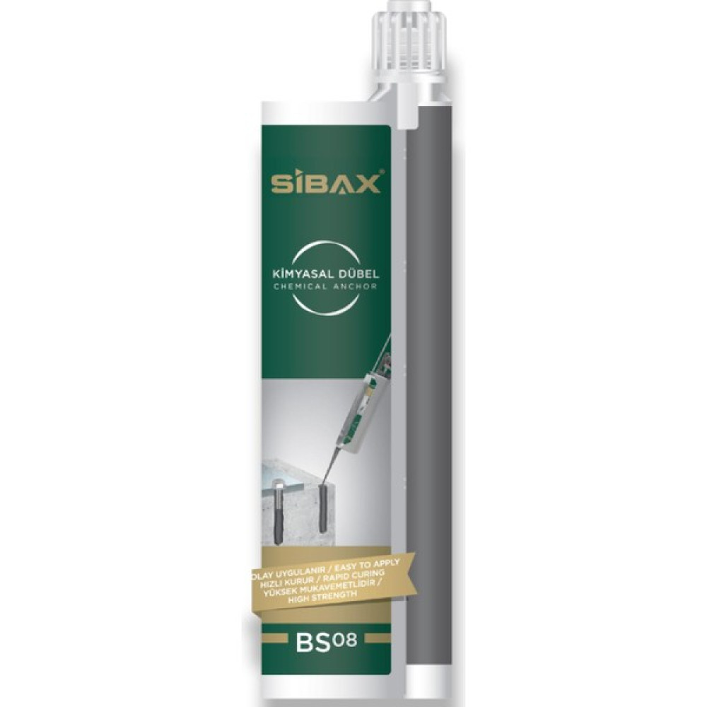 Sibax BS08 345 ml Ağır Yüke Dayanıklı Kimyasal Dübel Nalburiye & Hırdavat Fiyatı