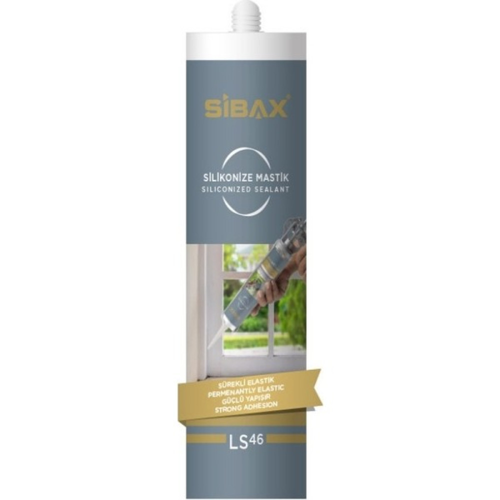 Sibax LS46 Sibax Silikonize Mastik 450gr Beyaz - 1 Adet Nalburiye & Hırdavat Fiyatı