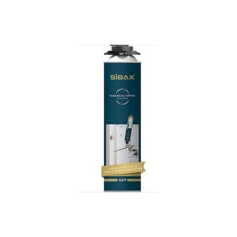 Sibax NS88 Poliüretan Tabancalı Köpük 750 ml 16'lı Koli Nalburiye & Hırdavat Fiyatı