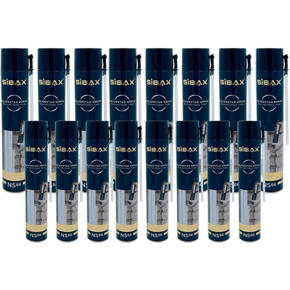 Sibax Poliüretan Köpük 600GR - 16 Adet Nalburiye & Hırdavat Fiyatı