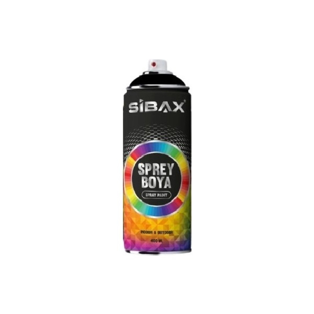 Sibax Sprey Boya 9005 Mat Siyah 400 ml - 9005 MAT SİYAH Boya Malzemeleri Fiyatı