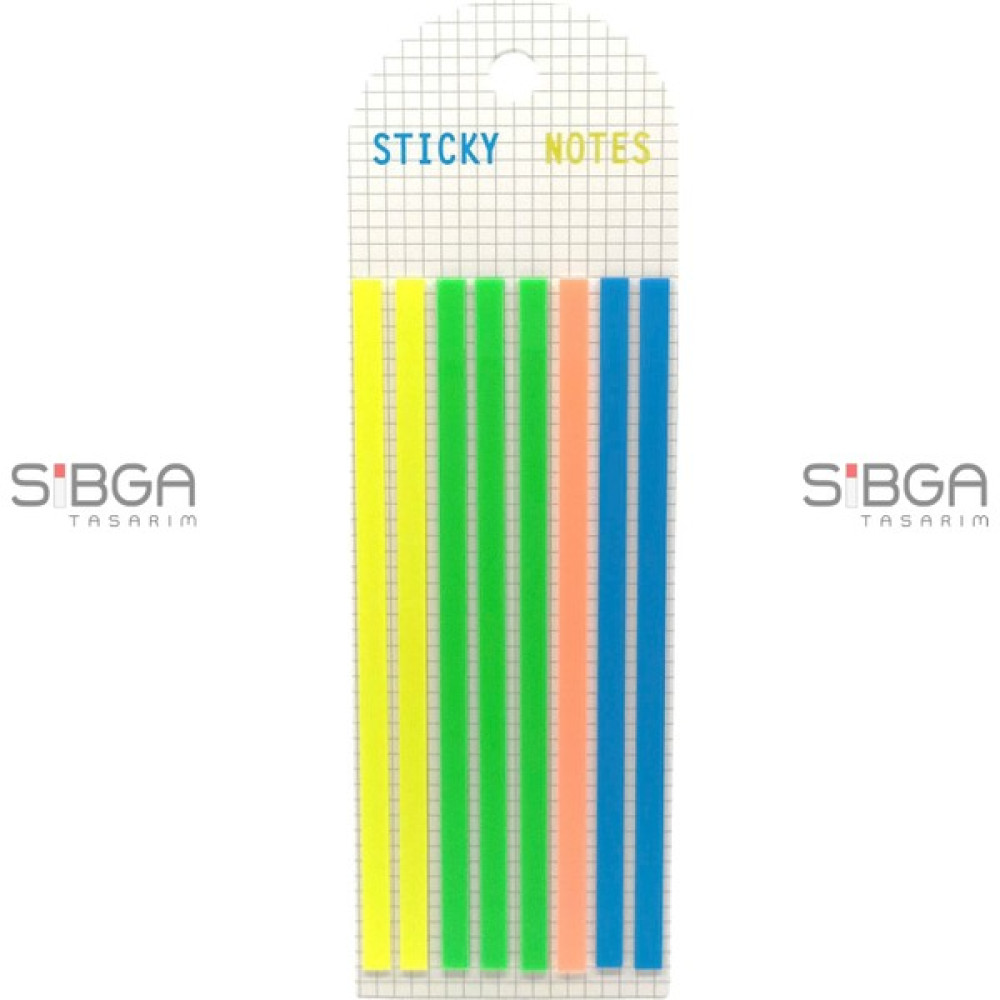 Sibga Tasarım Ince Uzun Şerit Şeffaf Renkli Postit Post-It Post It. Kitap Ayracı Ayraç Postit Sticker 160 Yaprak Not Defteri & Bloknot Fiyatı