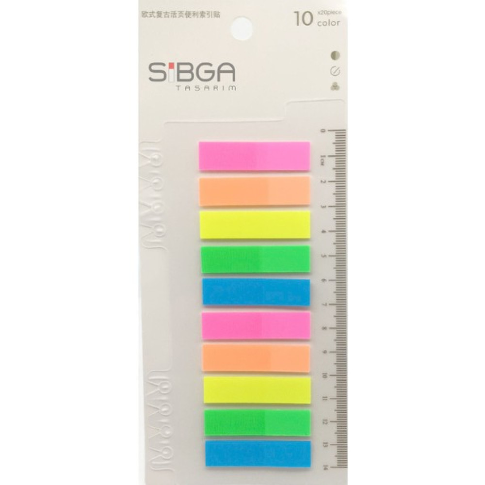 Sibga Tasarım Şeffaf Renkli Postit Not Kağıdı 200 Yaprak Not Defteri & Bloknot Fiyatı