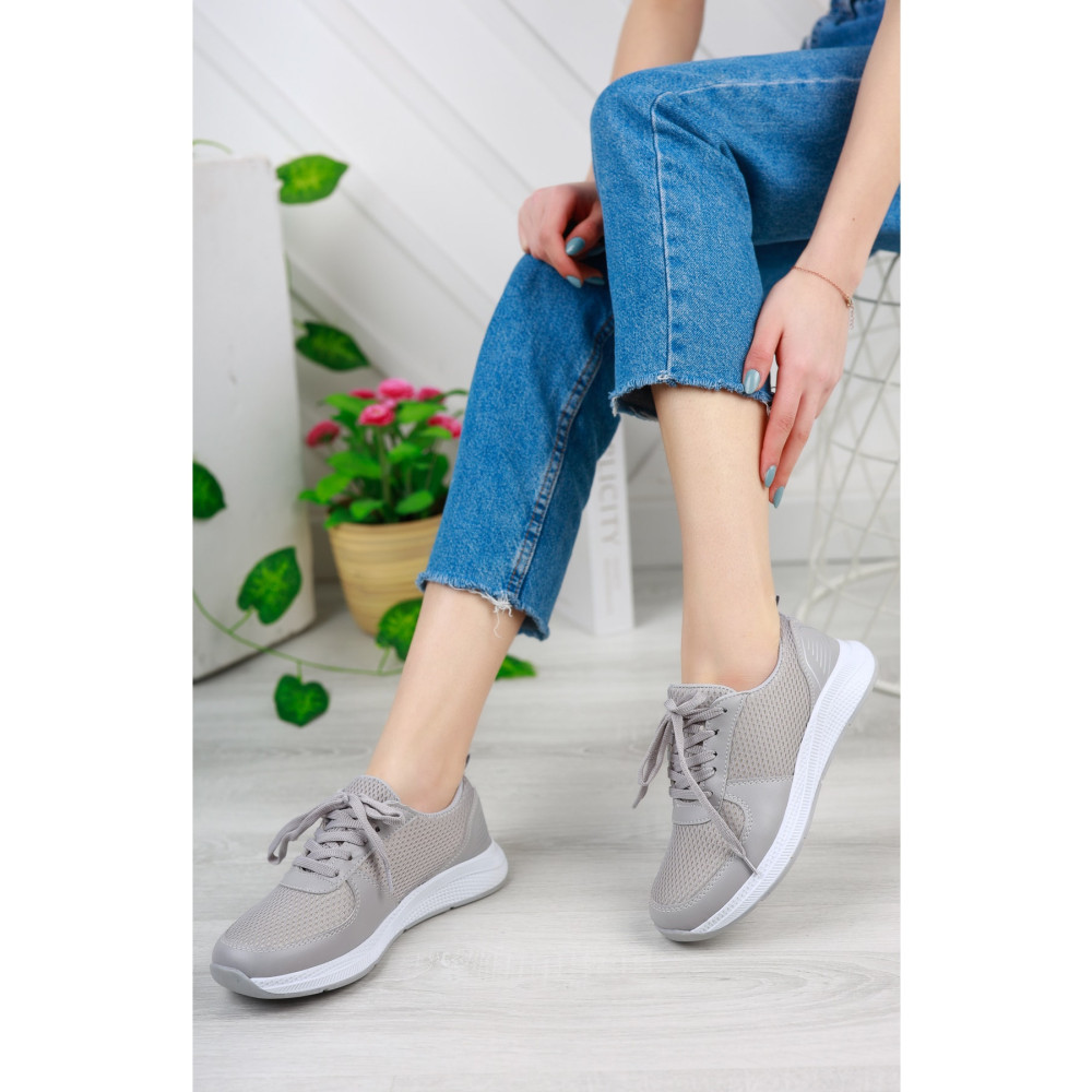 Sicilia outdoors Gri - Kadın Fileli Sneaker Günlük Ayakkabı 36 Beden Spor Ayakkabı Fiyatı