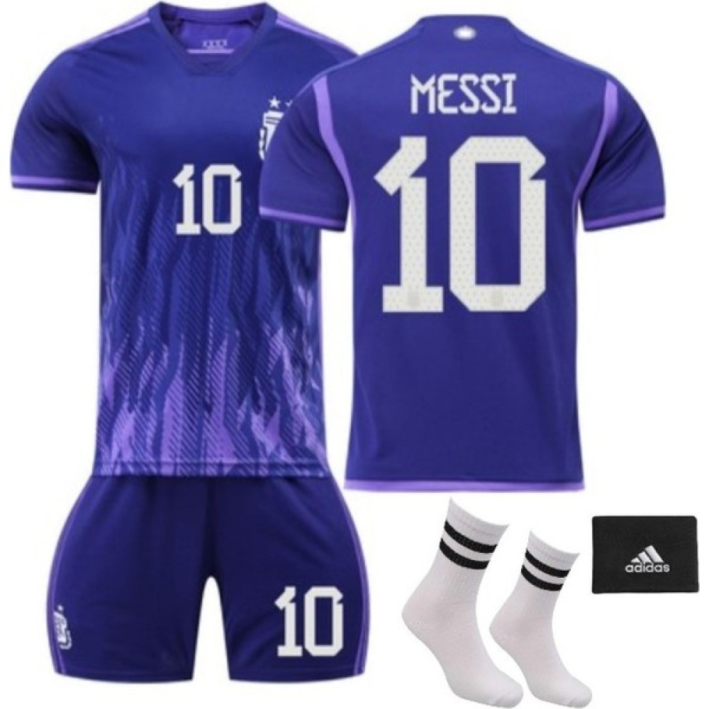 Sidas Arjantin Messi Mor Dünya Kupası 3 Yıldız 4 Lü Set Çocuk Forması Futbol Malzemeleri Fiyatı
