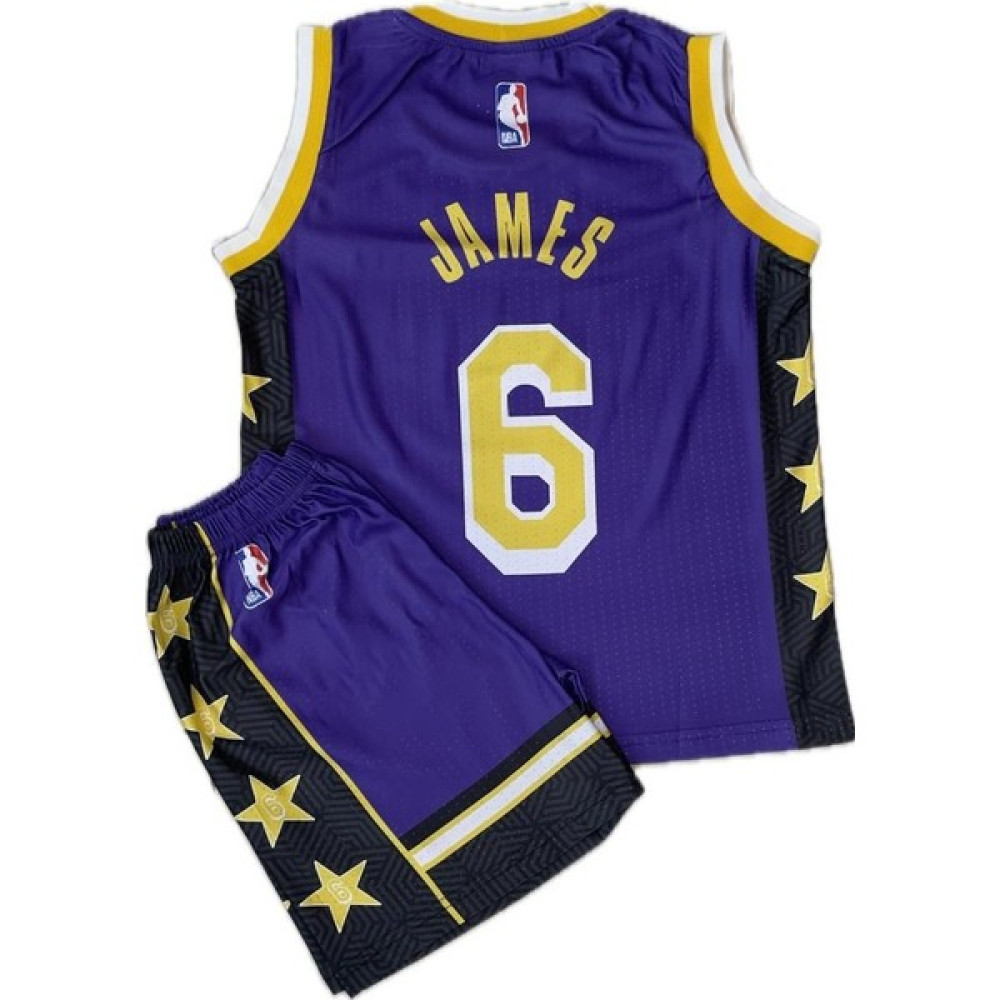 Sidas Basketbol Mavi-Siyah Çocuk Forması 3 Lü Set Lakers James Ithal Kumaş Futbol Malzemeleri Fiyatı