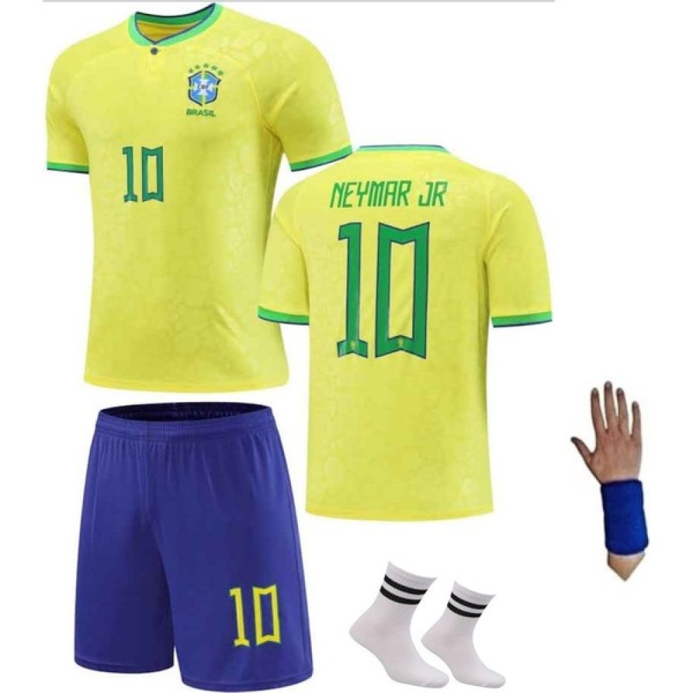Sidas Brezilya Neymar Sarı-Mavi Çocuk Forması 4lü Set 22/23 Sezon Futbol Malzemeleri Fiyatı