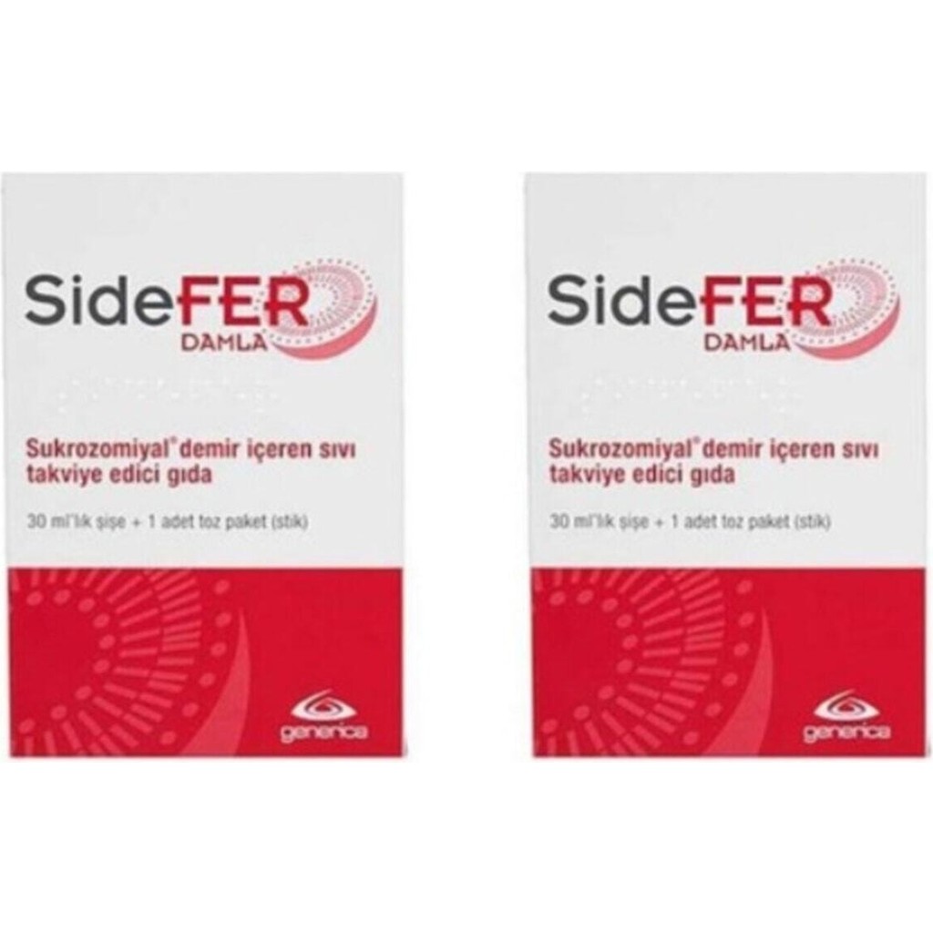 Sidefer Damla 30 Ml - 2 Adet Sukrozomiyal Demir İçeren Takviye Edici Gıda Generica - 1 Diğer Fiyatı