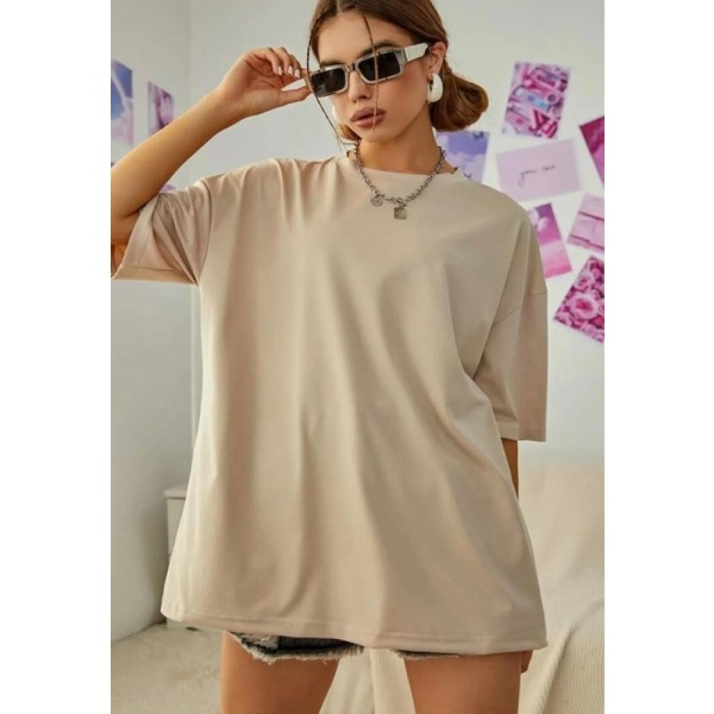 Sidelya Store Oversize Unisex Baskısız T-Shirt Bayan T-shirt Fiyatı