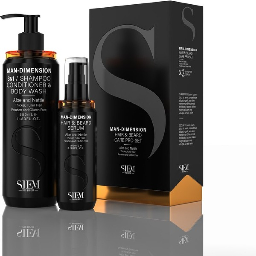 Siem Man-Dımensıon Hair & Beard Care Pro-Set Şampuan+Serum Şampuan ve Saç Kremi Fiyatı