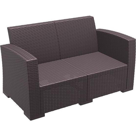 Siesta Rattan Monaco Kahverengi İkili Koltuk