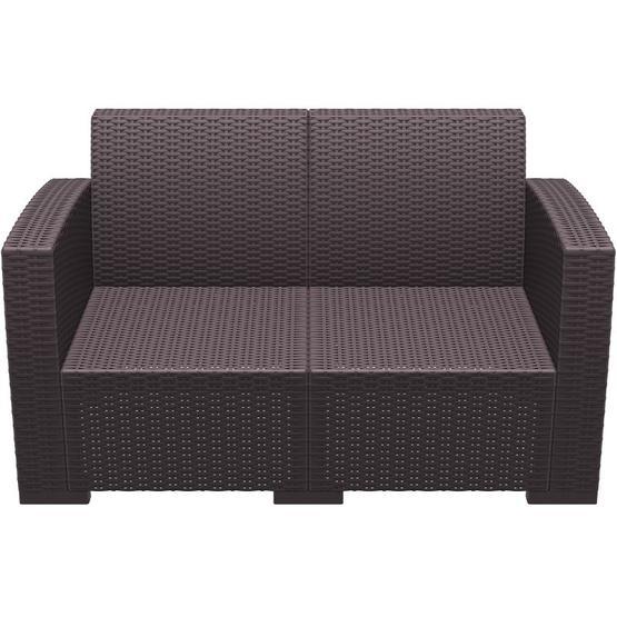Siesta Rattan Monaco Kahverengi İkili Koltuk