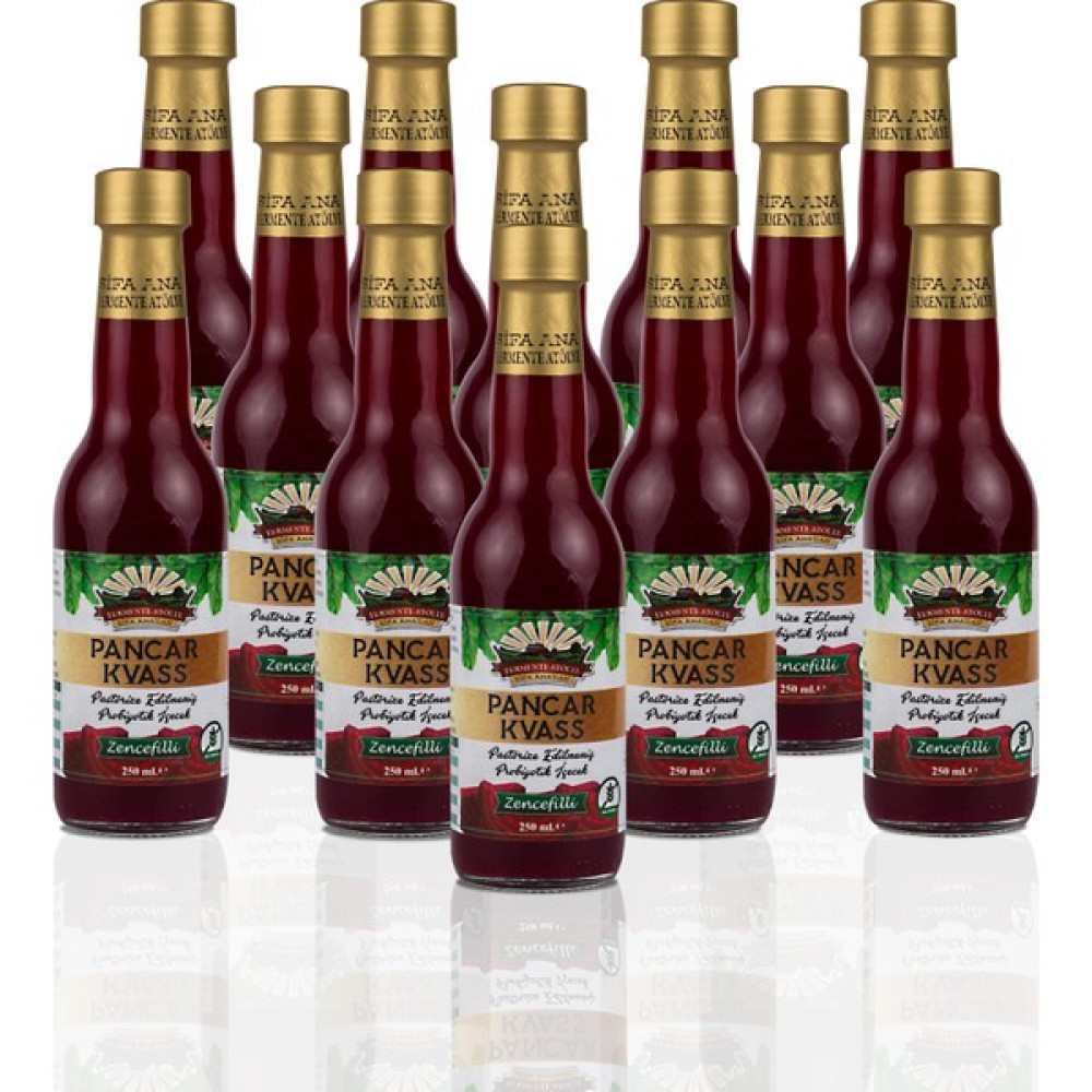 Şifa Ana 12 Adet Zencefilli Pancar Kvass 250 ml Cam Şişede Diğer Fiyatı