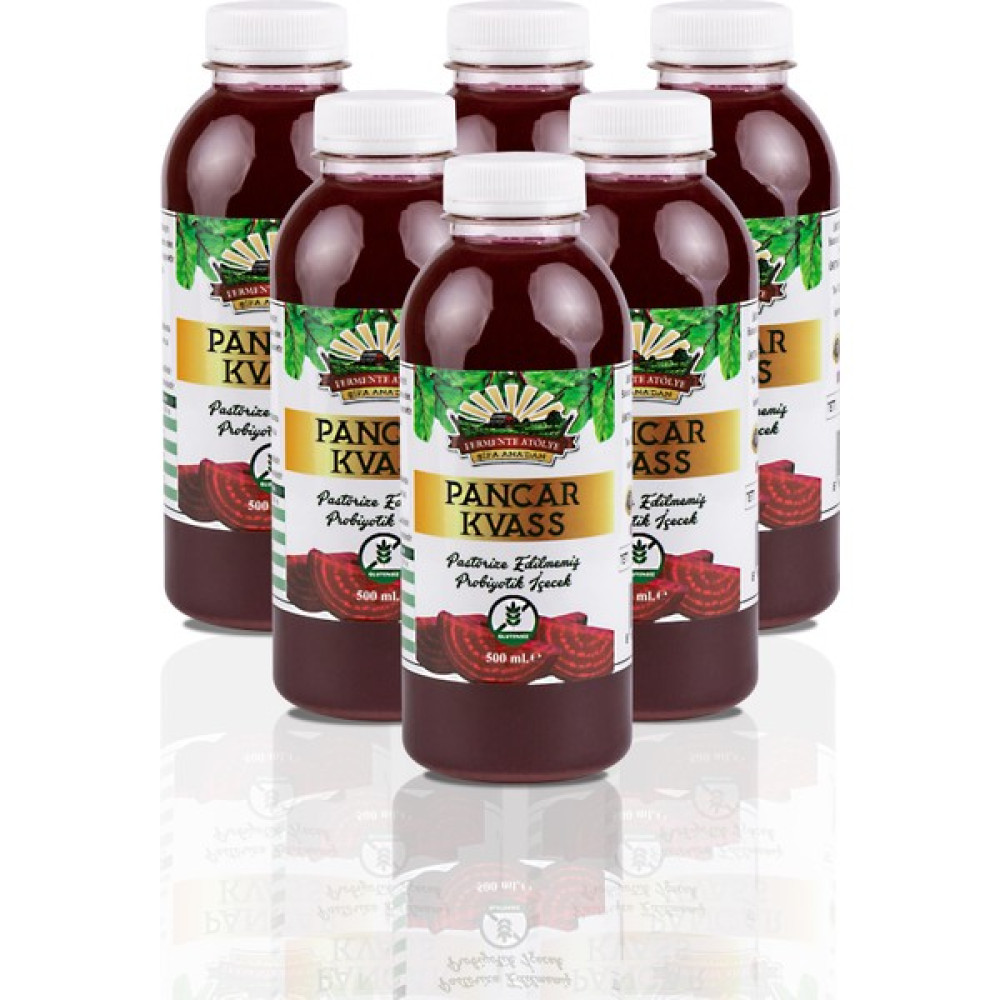 Şifa Ana 6 Adet Pancar Kvass (500 Ml.) (Detoks Pet Şişede) - Bitki Çayı Diğer Fiyatı