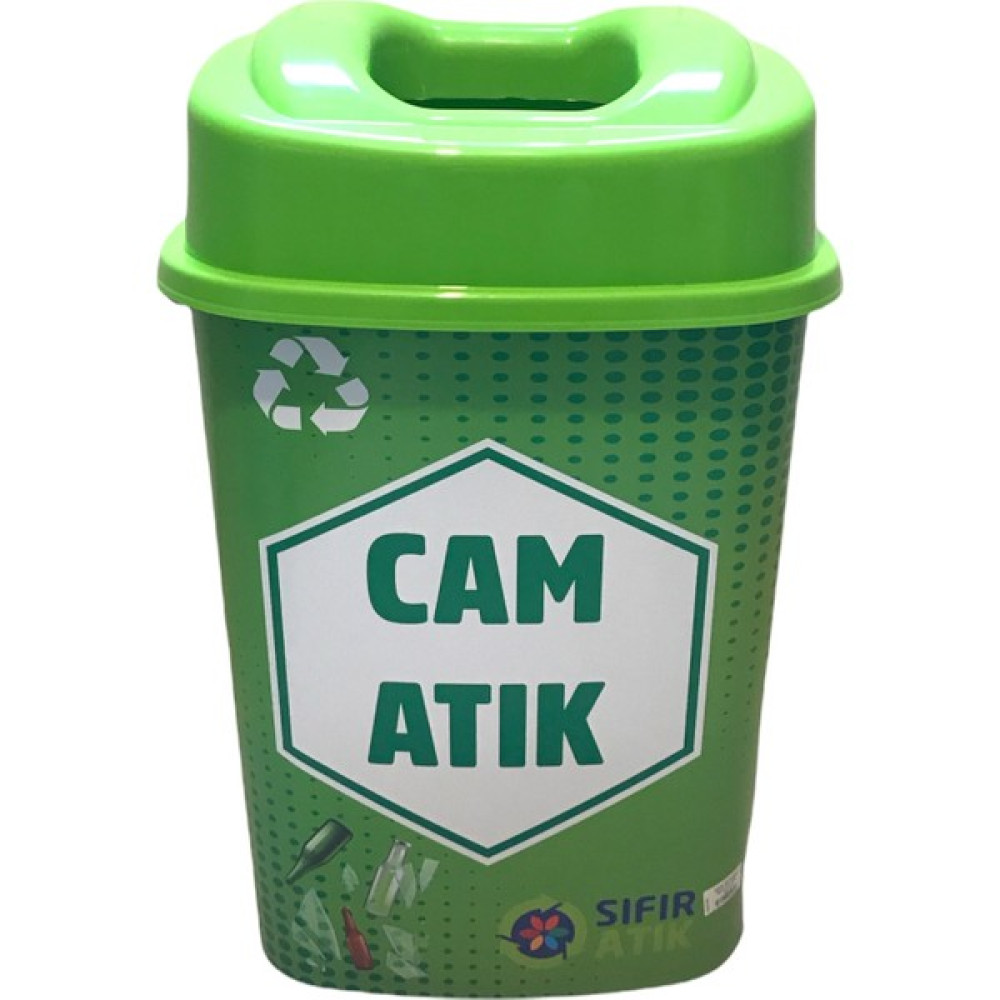 Sıfır Atık Geri Dönüşüm Cam Atık Kutusu 60 Lt Dekoratif Bahçe Ürünleri Fiyatı
